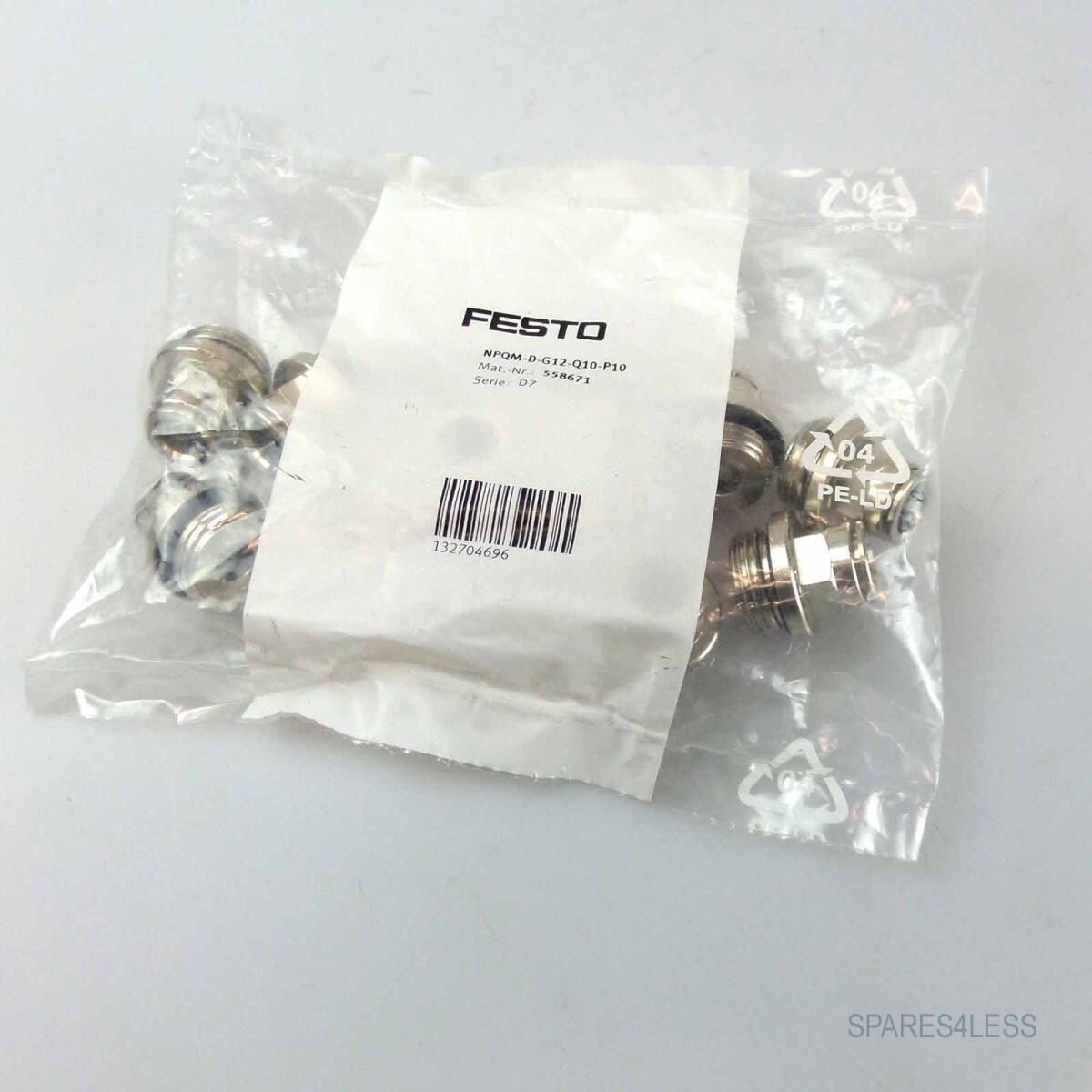 Festo Steckverschraubung NPQM-D-G12-Q10-P10 558671 (10Stk.) 