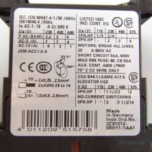 Siemens Schütz 3RT1015-2BB44-3MA0 OVP