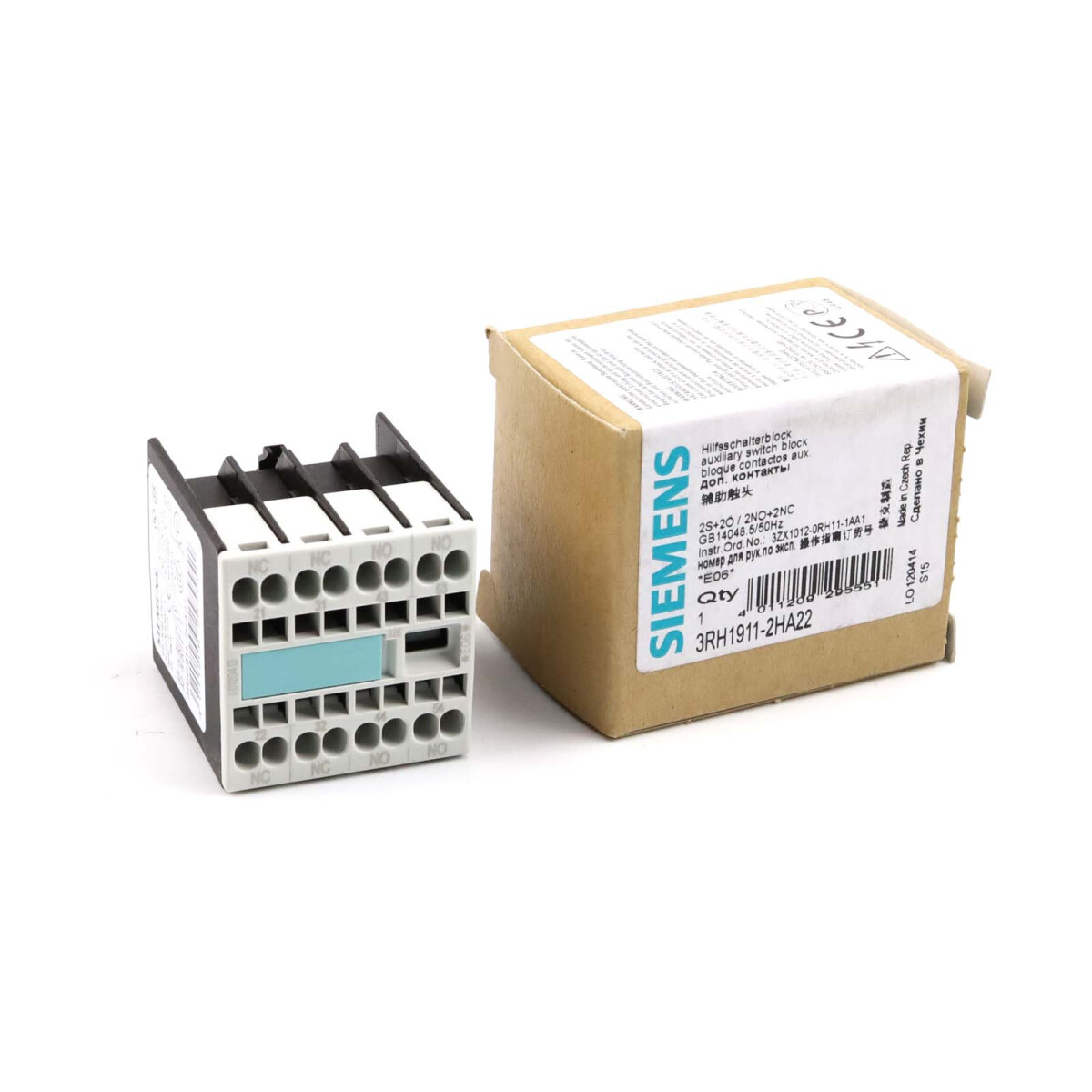 Siemens Hilfsschalterblock 3RH1911-2HA22 OVP