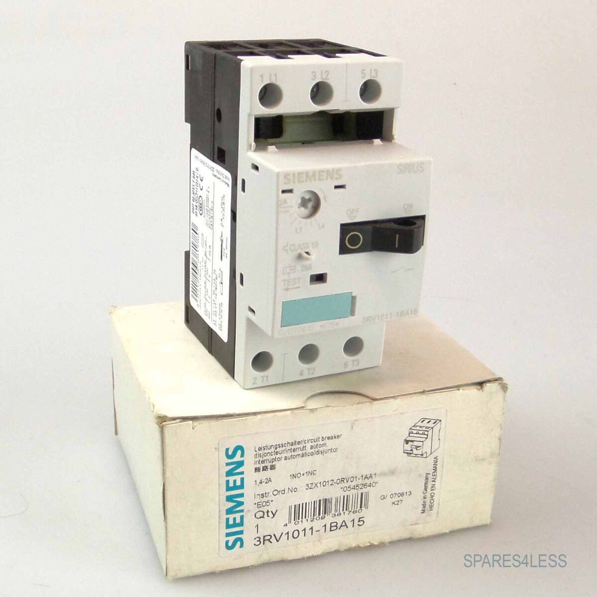 Siemens Leistungsschalter 3RV1011-1BA15 OVP