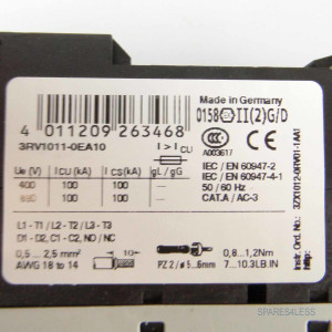 Siemens Leistungsschalter 3RV1011-0EA10 OVP