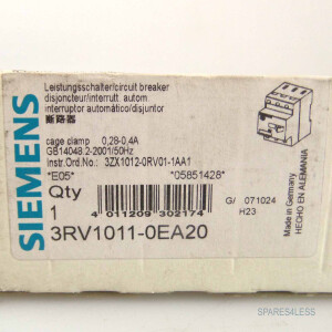 Siemens Leistungsschalter 3RV1011-0EA20 OVP