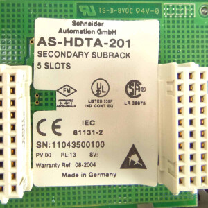 Schneider Automation Secondary Subrack AS-HDTA-201 GEB
