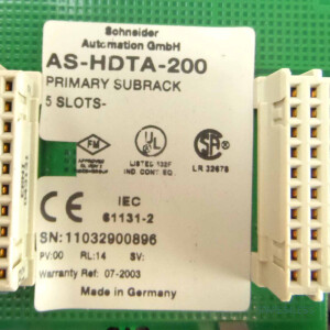 Schneider Automation Primary Subrack AS-HDTA-200 GEB