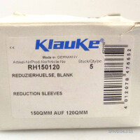 Klauke Reduzierhuelse 150QMM AUF 120QMM RH150120 (5Stk.) OVP