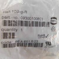 Harting Stromversorgungs-Steckverbinder Han 10B-g-R 09300100803 OVP