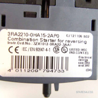 Siemens Starterkombination 3RA2210-0HA15-2AP0 OVP