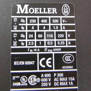 Klöckner Moeller Hilfsschütz DILA-40 230V50Hz/240V60Hz GEB