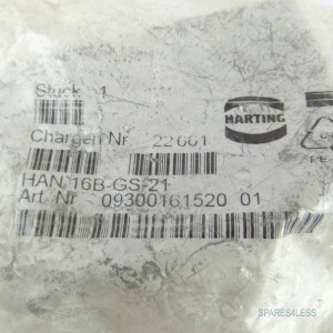 Harting Tüllengehäuse HAN 16B-GS-21 09300161520 OVP