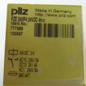 Pilz Sicherheitsschaltgerät PZE X4VP4 24VDC 4n/o 777586 GEB