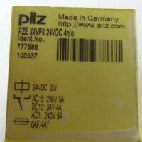 Pilz Sicherheitsschaltgerät PZE X4VP4 24VDC 4n/o 777586 GEB