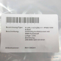 Rexroth Lichtleiter-Kabel K-LWL I-V2Y(ZN)11Y 1P980/1000 L=2m OVP