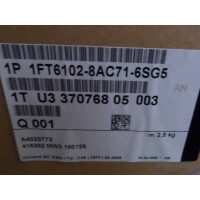 Siemens Synchron-Servomotor 1FT6102-8AC71-6SG5 OVP