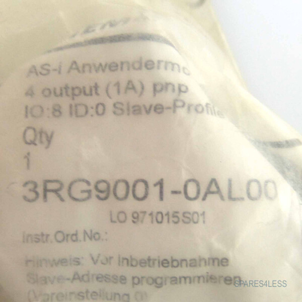Siemens AS-Interface Modul 3RG9001-0AL00 OVP