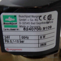 Buschjost Norgren Magnetventil 8240700.9109 NOV