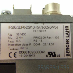 BERGER LAHR Servo-Motor IFS93/2DP0-DS/1DI-I54/3-005KPP54 GEB