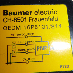 Baumer electric Emfänger f. Lichtschranke OEDM16P5101/S14 GEB
