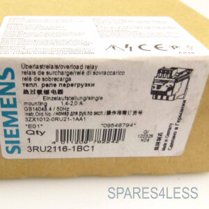 Siemens Überlastrelais 3RU2116-1BC1 OVP