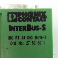 Phoenix Contact Interbus IBS RT 24 DIO 16/16-T 2753601 mit Stecker GEB