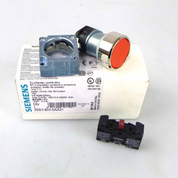Siemens Drucktaster 3SB3603-0AA21 OVP