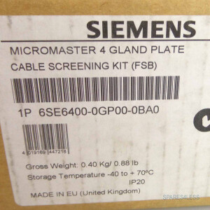Siemens Micromaster 4 Schirmanschlussplatte 6SE6400-0GP00-0BA0 OVP