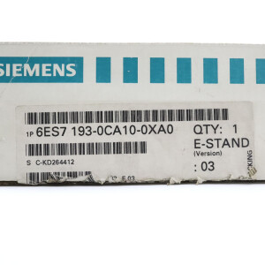 Simatic S7 ET200B 6ES7 193-0CA10-0XA0 E-Stand:03 OVP