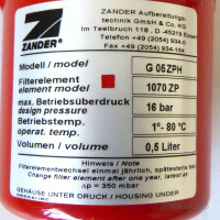 Zander Filterelement G05ZPH 1070ZP NOV