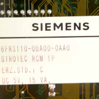 Siemens Sirotec RCM 1P RC-CPU 6FR3110-0BA00-0AA0 E-Stand:C GEB