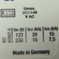 ABB Sicherungsautomat S201-C1 2CDS251001R0014 GEB