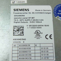 Siemens Sinumerik 8" TFT Bedientafelfront 6FC5203-0AF04-1BA0 REM