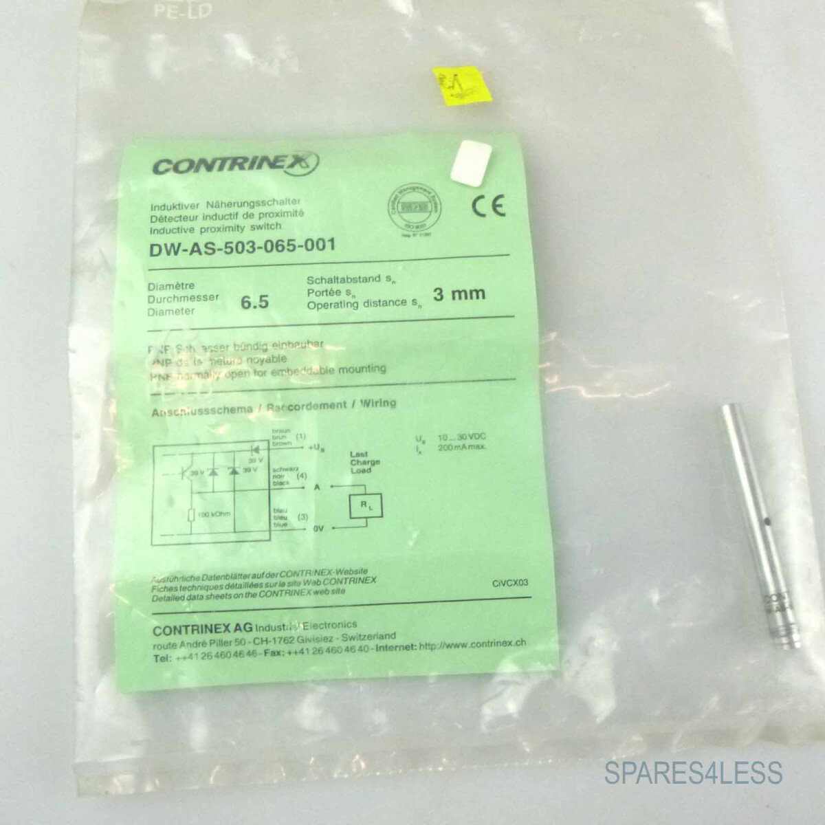 CONTRINEX Induktiver Näherungsschalter DW-AS-503-065-00