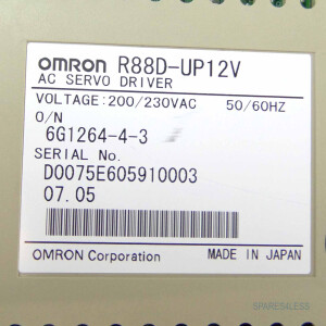 Omron AC SERVO DRIVER R88D-UP12V OVP