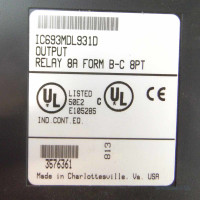 GE Fanuc Relay Output Module IC693MDL931D GEB