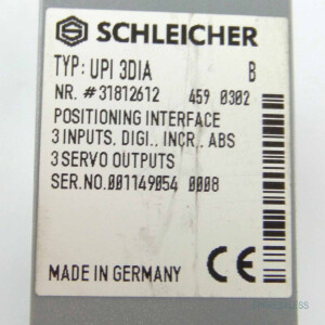 SCHLEICHER Positionierinterface UPI 3DIA 31812612 GEB