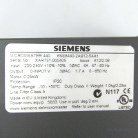 Siemens Micromaster 440 6SE6440-2AB12-5AA1 NOV