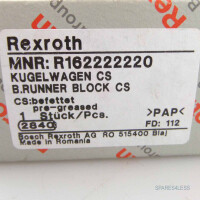 Bosch Rexroth Kugelwagen R162222220 OVP