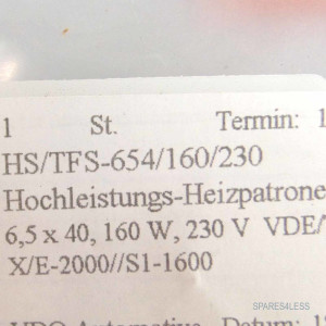 HS Heizelemente Heizpatrone HS/TFS-654/160/230 OVP