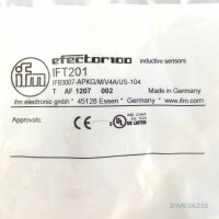 ifm efector induktiver Sensor IFT201 IFB3007-APKG/M/V4A/US-104-DPO OVP