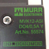Murr elektronik Busmodul MVK12-ASI DO4/0,5A Y 55574 GEB