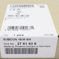 Phoenix Contact D-SUB-Stecker SUBCON 15/M-SH 2761606 SIE