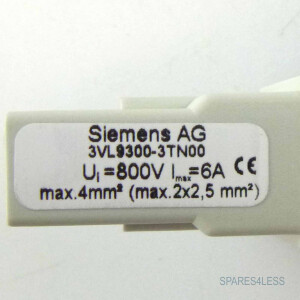 Siemens Hilfsleiteranschlussklemme 3VL9300-3TN00 (10 Stk.) OVP
