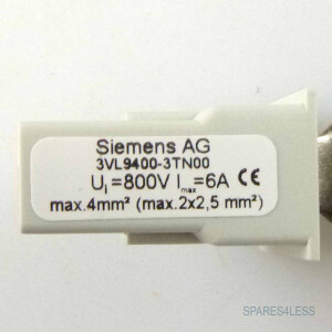 Siemens Hilfsleiteranschlussklemme 3VL9400-3TN00 (10 Stk.) OVP