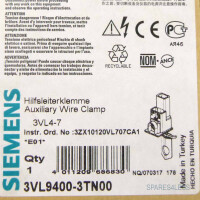 Siemens Hilfsleiteranschlussklemme 3VL9400-3TN00 (10 Stk.) OVP