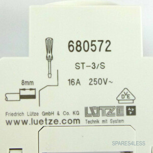 LÜTZE Steckdose Hutschiene ST3/S 680572 10 Stk. NOV