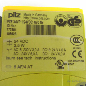 Pilz Sicherheitsschaltgerät PZE X4VP 1/24VDC 4n/o fix 777581 GEB
