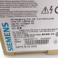 Siemens AS-Interface Gehäuse 3SF5 812-0AZ weiß/schwarz eine Drucktaste OVP