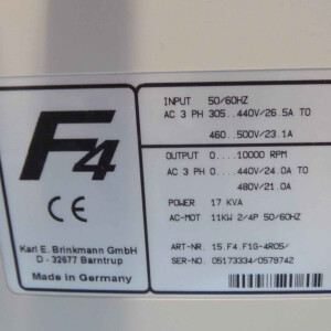 KEB Frequenzumrichter Combivert 15.F4.F1G-4R05 11kW GEB