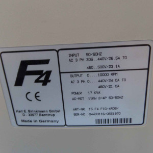 KEB Frequenzumrichter Combivert 15.F4.F1G-4R05 11kW #K2 GEB
