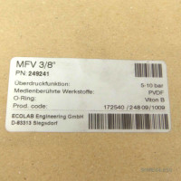 Ecolab Mehrfunktionsventil MFV 3/8" PVDF/Viton B 249241 5-10bar OVP