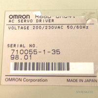 Omron AC SERVO DRIVER R88D-UA04V GEB
